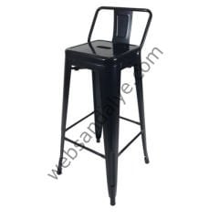 Amelia Siyah Tolix Bar Sandalyesi