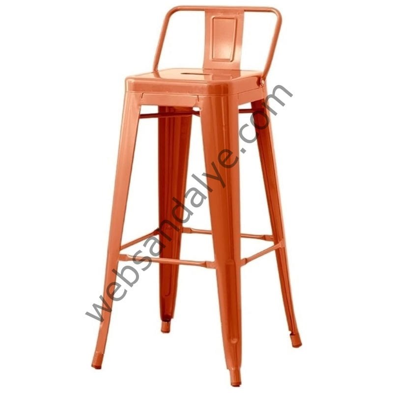 Amelia Turuncu Tolix Bar Sandalyesi