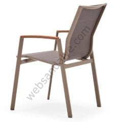 Meram Pedli Dış Mekan Sandalyesi Kapiçino