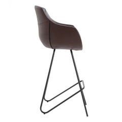 Street Geniş Boyalı Eyfel Ayaklı Bar Sandalyesi