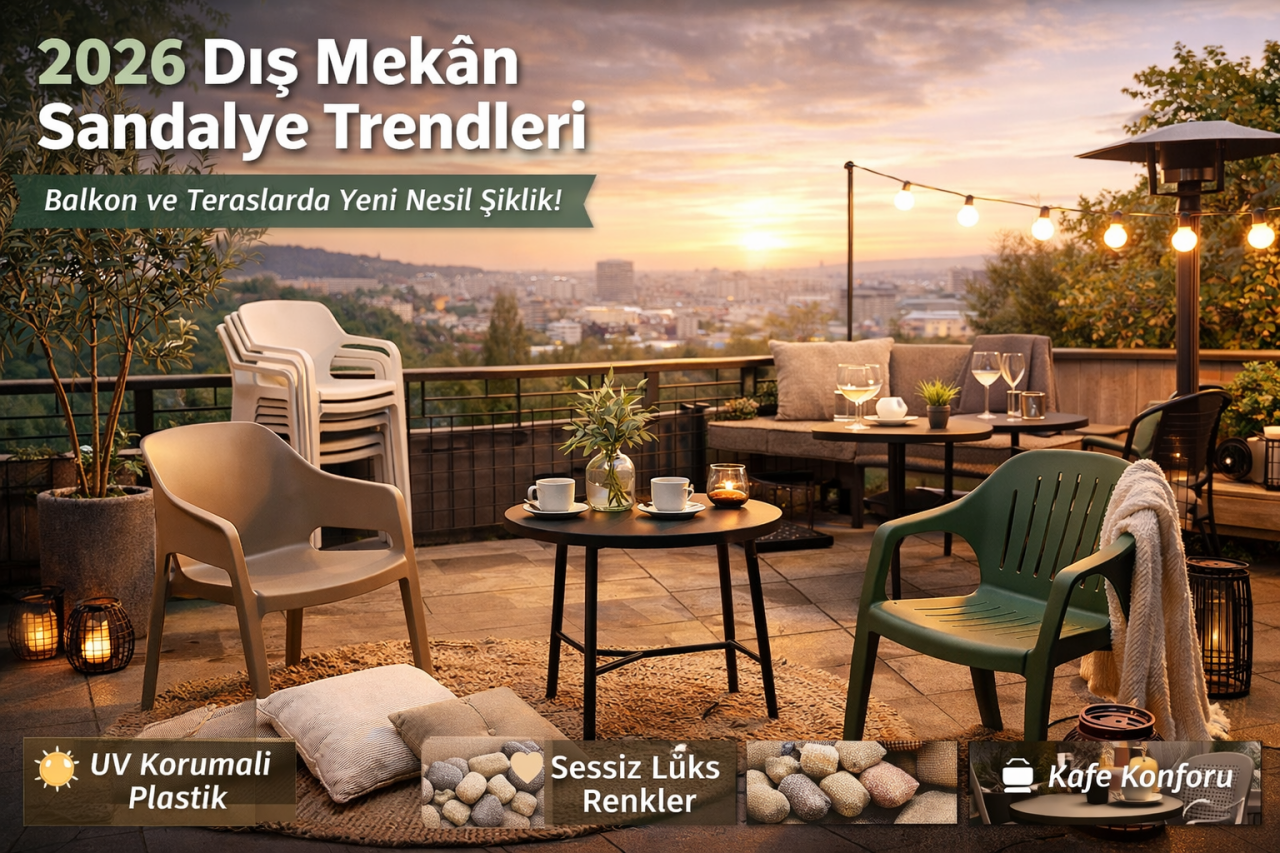 2026’da Balkon ve Teraslar Baştan Yazılıyor: Yeni Nesil Dış Mekân Sandalye Trendleri