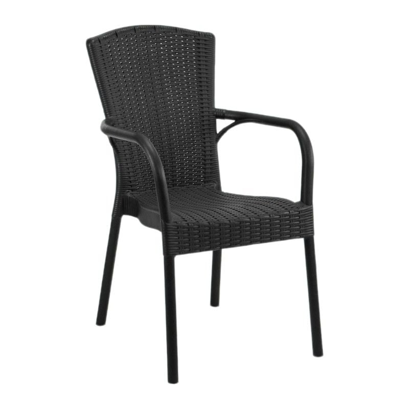 Royal PP Rattan Desenli Plastik Sandalye