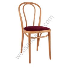 Axes Döşemeli Thonet Ahşap Sandalye Natural