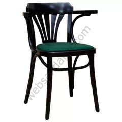 Bix Döşemeli Thonet Ahşap Sandalye Siyah
