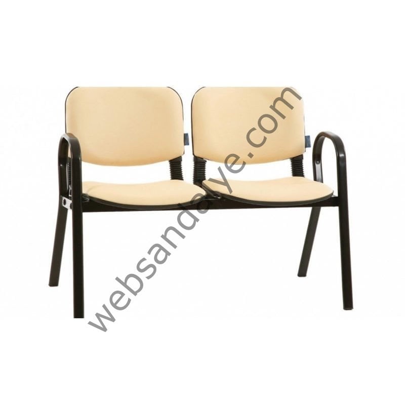 Form İkili Bekleme Koltuğu Krem