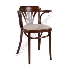 Bix Döşemeli Thonet Ahşap Sandalye Ceviz
