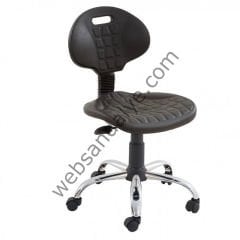 Genz Krom Ayaklı Poliüretan Döküm Çalışma Koltuğu