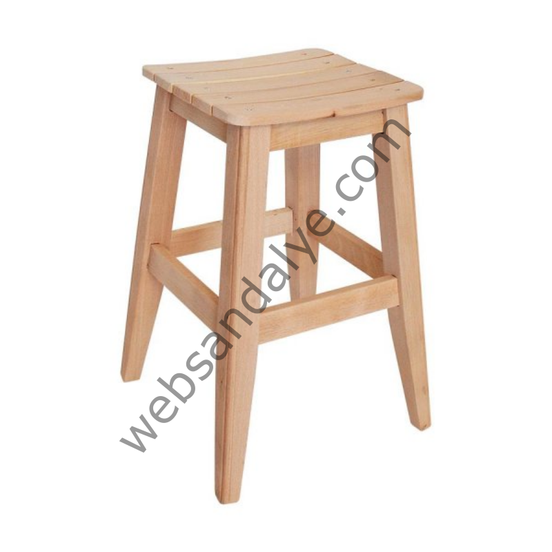 Sahar Ham Ahşap Tabure