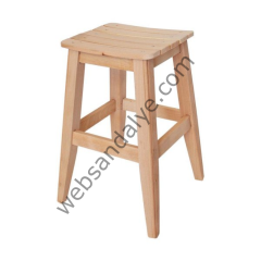 Sahar Ham Ahşap Tabure