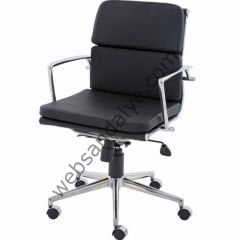 Klass Krom Çalışma Koltuğu Siyah
