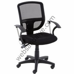 New Boyalı Siyah Ayaklı Çalışma Koltuğu