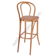 Gavis Thonet Ahşap Bar Sandalyesi Natural