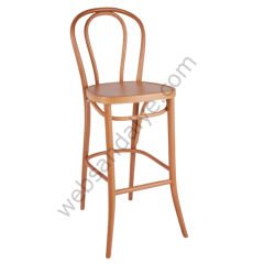 Gavis Thonet Ahşap Bar Sandalyesi Natural