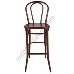 Gavis Thonet Ahşap Bar Sandalyesi Ceviz