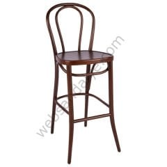 Gavis Thonet Ahşap Bar Sandalyesi Ceviz