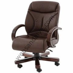 Bunt Kısa Çalışma Koltuğu Ahşap Detaylı