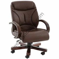 Bunt Kısa Çalışma Koltuğu Ahşap Detaylı