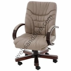 Bizzy Ahşap Detaylı Çalışma Koltuğu