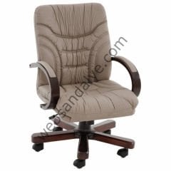 Bizzy Ahşap Detaylı Çalışma Koltuğu