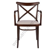 King Döşemeli Thonet Ahşap Sandalye Ceviz