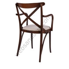 King Döşemeli Thonet Ahşap Sandalye Ceviz