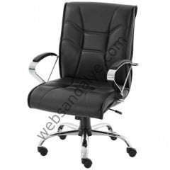 Elegance Krom Detaylı Çalışma Koltuğu