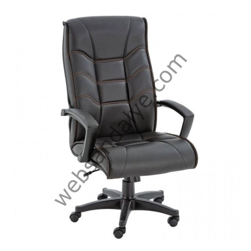 Elegance Plastik Siyah Boyalı Ayaklı Müdür Koltuğu