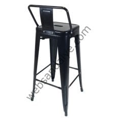 Amelia Siyah Tolix Bar Sandalyesi