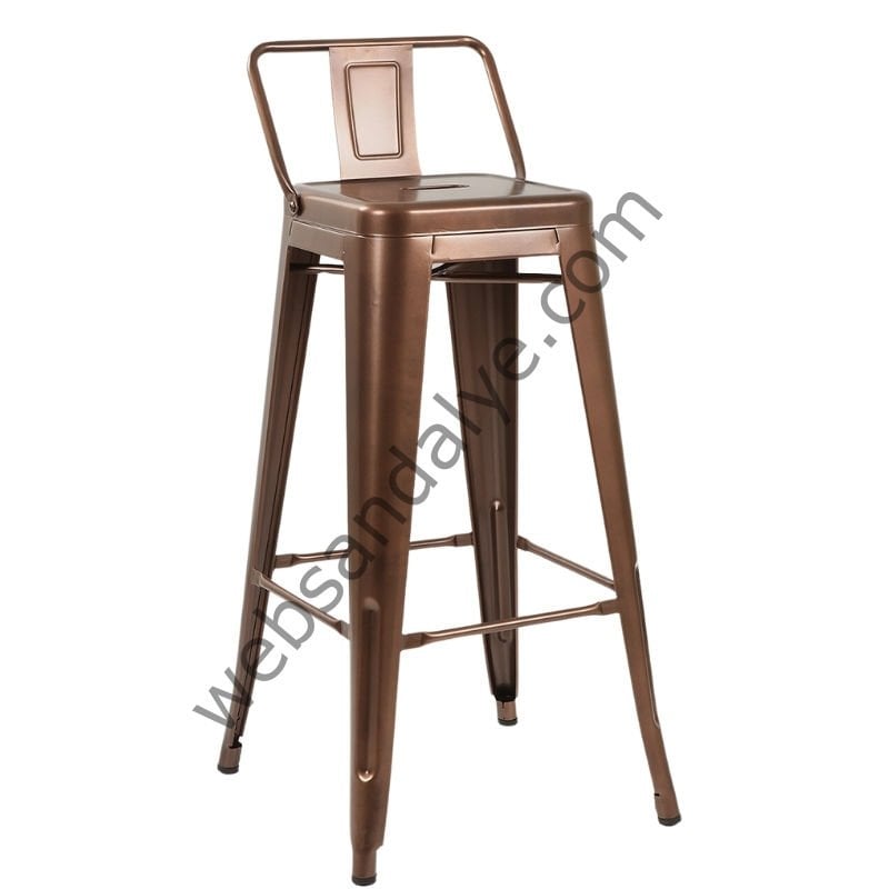 Amelia Bronz Tolix Bar Sandalyesi