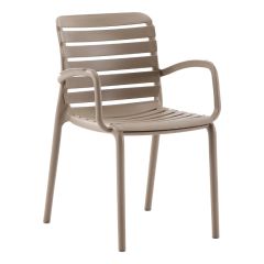Parma Kollu PP Plastik Sandalye Kum Beji