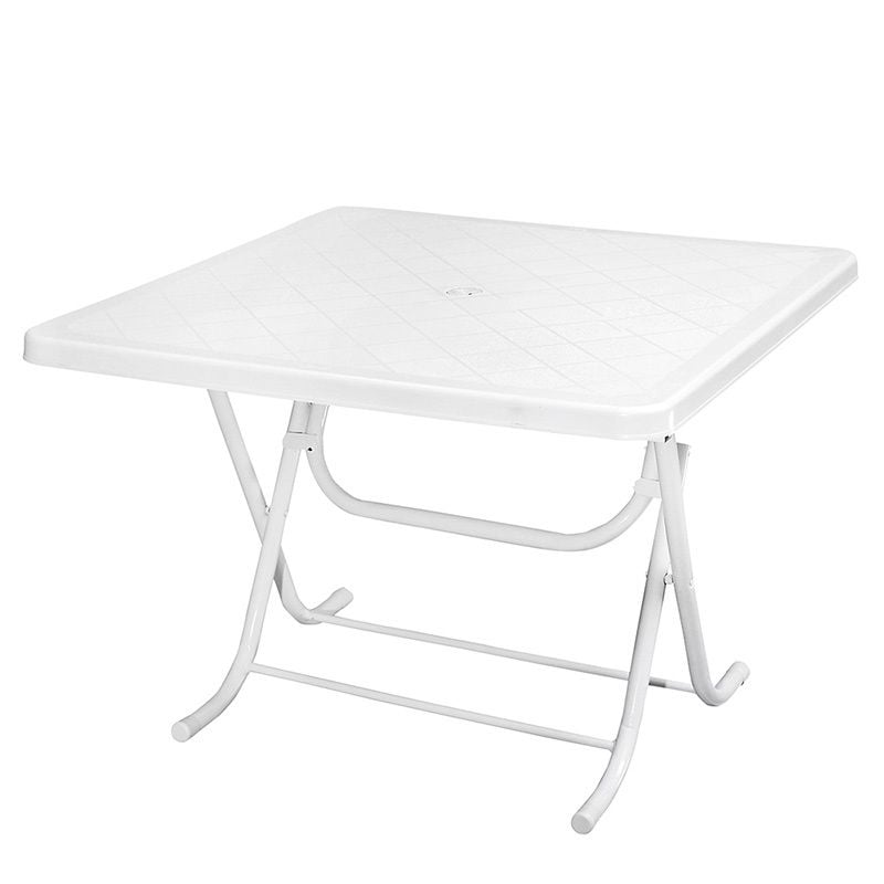 Nice Katlanır Plastik Masa Beyaz 100x100
