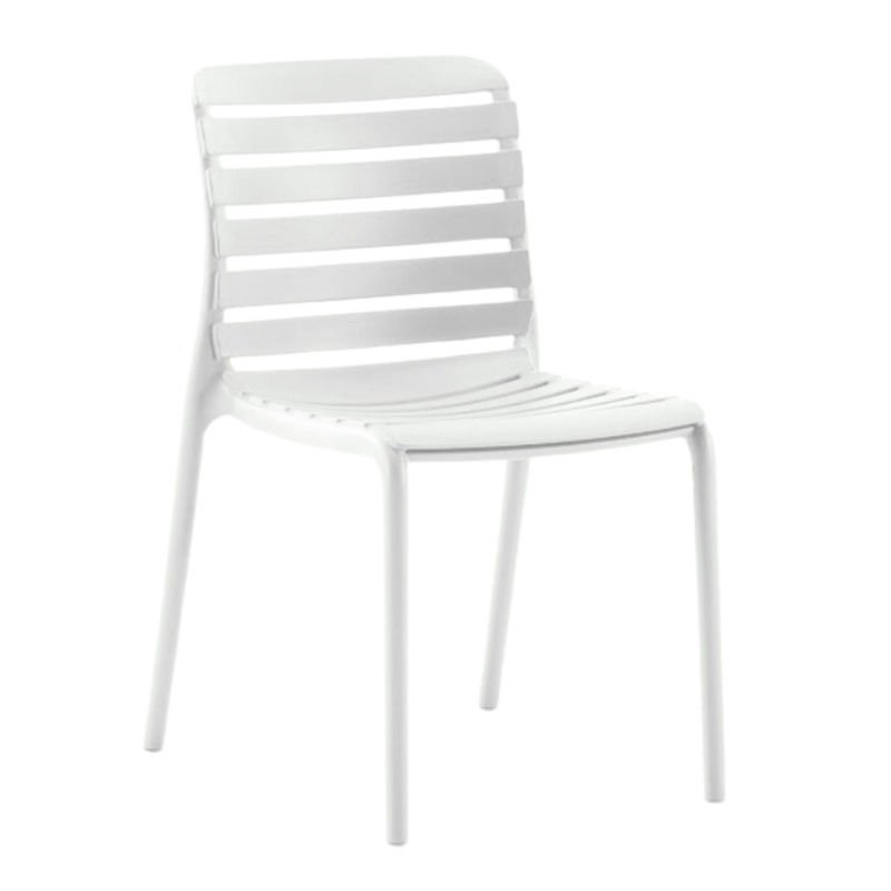 Parma Kolsuz PP Plastik Sandalye Beyaz