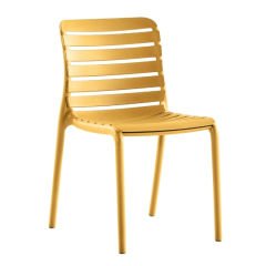 Parma Kolsuz PP Plastik Sandalye Hardal