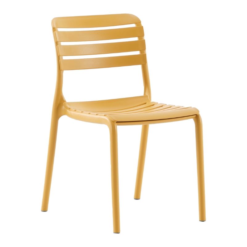 Armo Kolsuz PP Plastik Sandalye Hardal