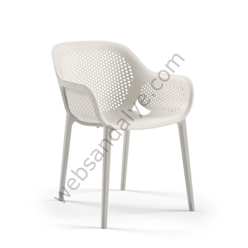 Margos Plastik Sandalye Açık Gri-S / Açık Gri-B