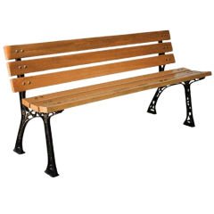 Castora Ahşap Döküm Ayaklı Bahçe Bankı