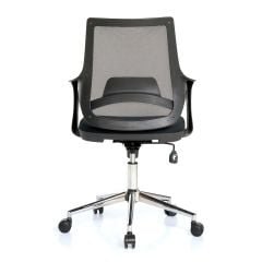 Ergo Krom Ayaklı Çalışma Koltuğu Siyah