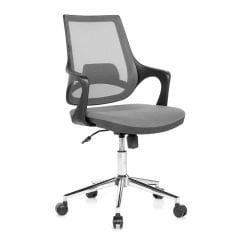 Ergo Krom Ayaklı Çalışma Koltuğu Gri