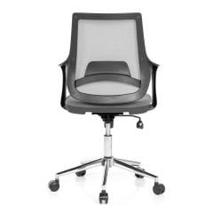 Ergo Krom Ayaklı Çalışma Koltuğu Gri