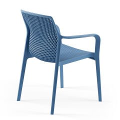 Brezza PP Kollu Plastik Sandalye Saks Mavisi