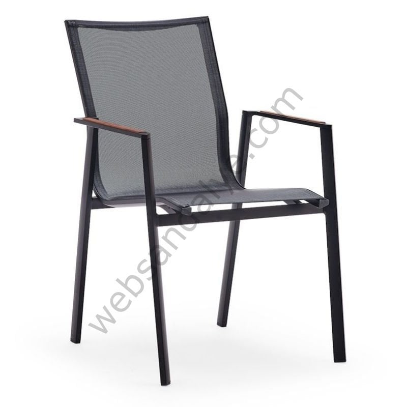 Meram Dış Mekan Sandalyesi Siyah