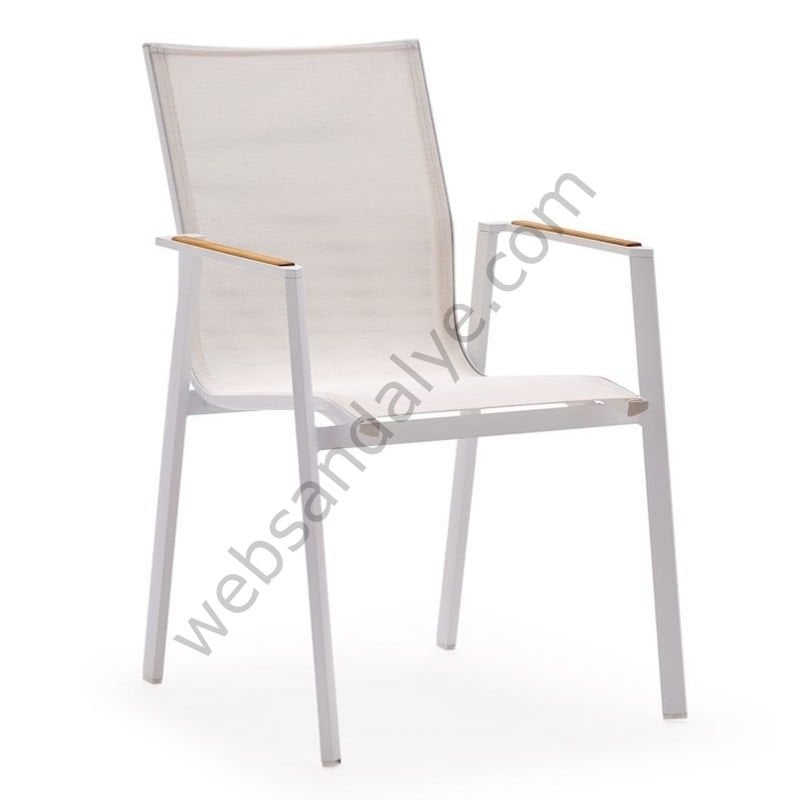 Meram Dış Mekan Sandalyesi Beyaz