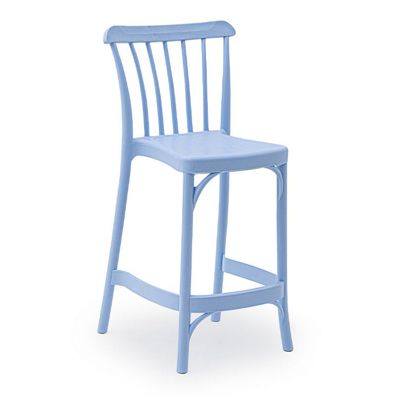 Lowell Bar Sandalyesi 65 cm Açık Mavi