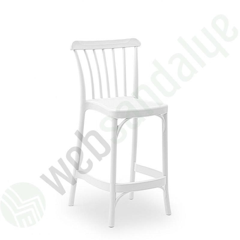 Lowell Bar Sandalyesi 65 cm Süt Beyazı
