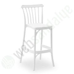 Lowell Bar Sandalyesi 75 cm Süt Beyazı