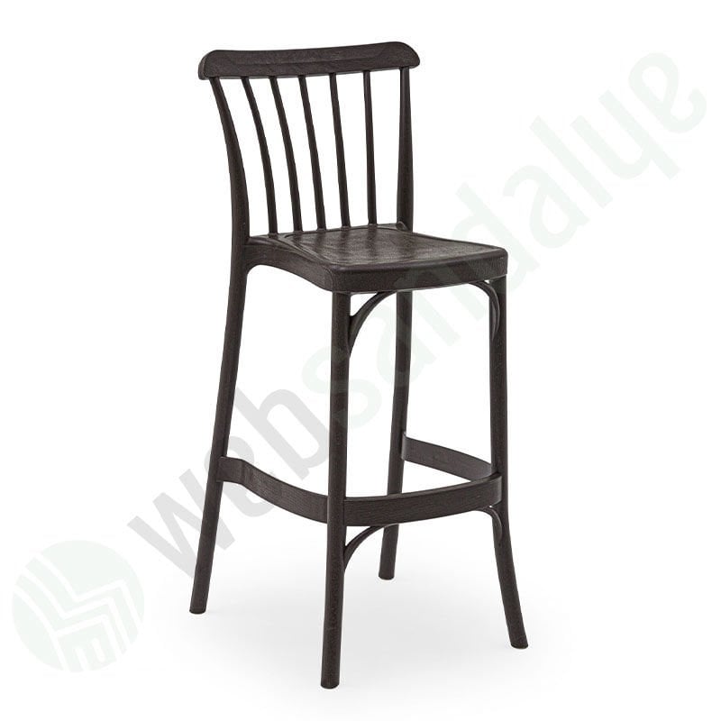 Lowell Bar Sandalyesi 75 cm Wenge