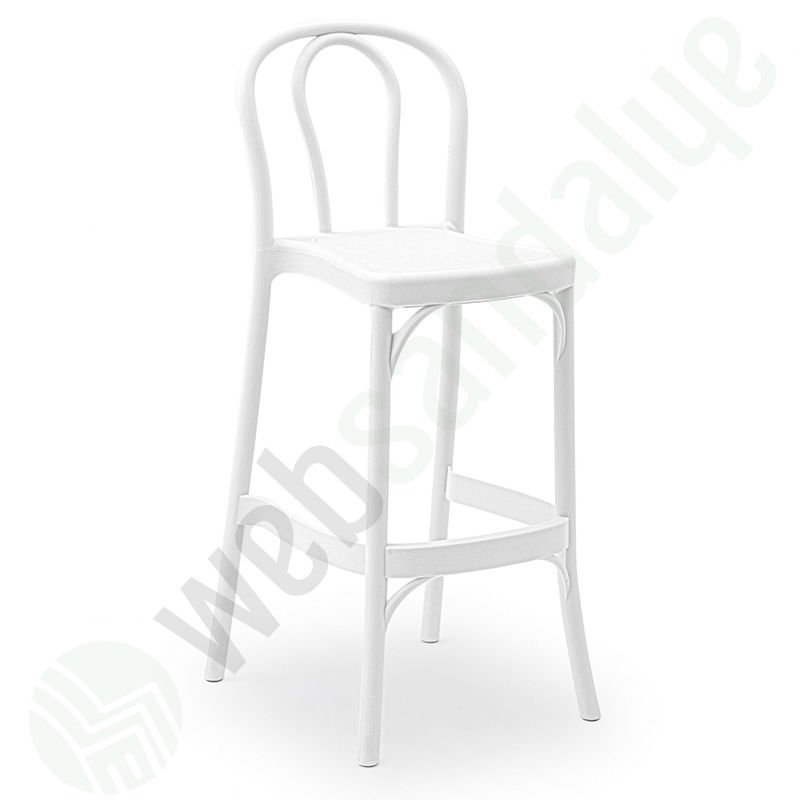 75 cm Moses Bar Sandalyesi Beyaz