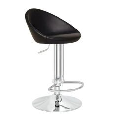 Laria Tepsi Ayaklı Bar Sandalyesi Siyah