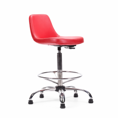 Mini Candy Krom Yıldız Ayaklı Bar Sandalyesi