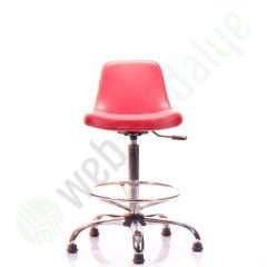 Mini Candy Krom Yıldız Ayaklı Bar Sandalyesi